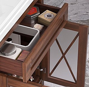 Тумба с раковиной Опадирис ПАЛЕРМО 00-00006721 70 светлый орех для ванной в интернет-магазине Sanbest