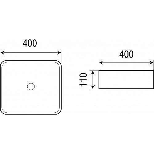 Накладная раковина WeltWasser WW ELBACH 2179 40 белая купить в интернет-магазине Sanbest