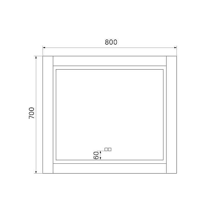 Зеркало Iddis Oxford ЗЛП110 80 в ванную от интернет-магазине сантехники Sanbest