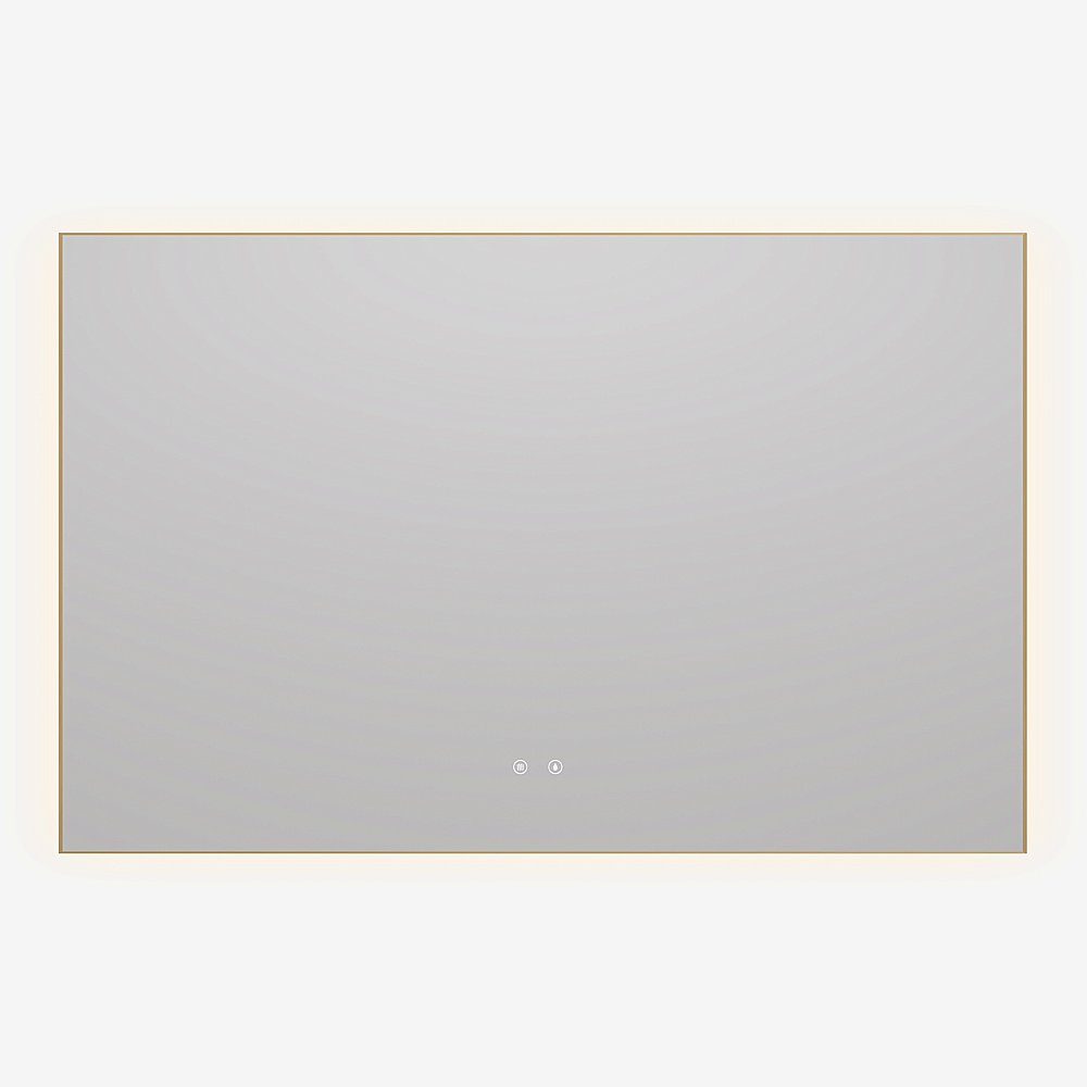 Зеркало LED Vincea VLM-4F120BG-2 120х80 брашированное золото в ванную от интернет-магазине сантехники Sanbest