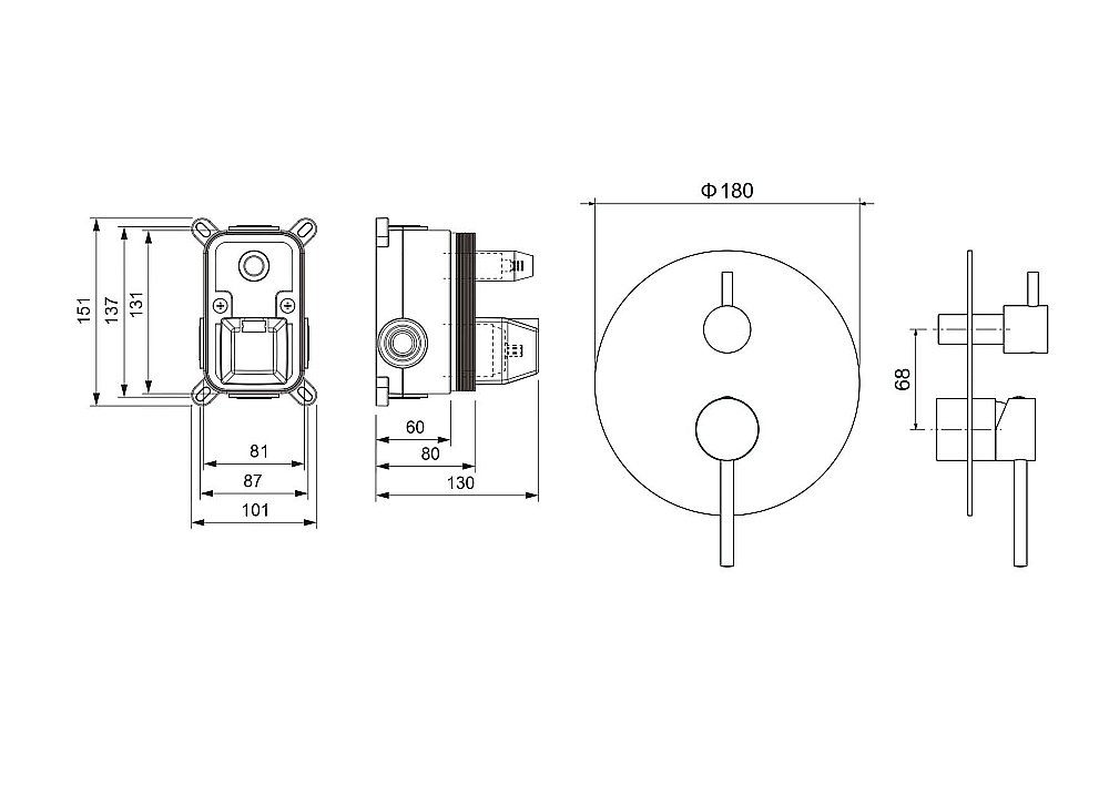 Смеситель для ванны Aquatek Европа AQ1346CR хром купить в интернет-магазине сантехники Sanbest