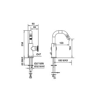Смеситель для биде Migliore Reversa 28209 золото купить в интернет-магазине сантехники Sanbest