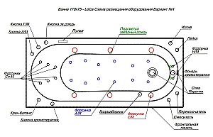 Акриловая ванна Aquanet Lotos 309624 170x75 купить в интернет-магазине Sanbest