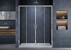 Душевая дверь Vincea ALPHA VDS-3AL 180 хром/прозрачное купить в интернет-магазине Sanbest