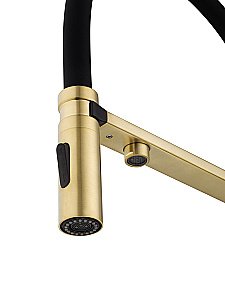 Смеситель для кухни WONZON & WOGHAND WW-88458009-BG брашированное золото купить в интернет-магазине сантехники Sanbest