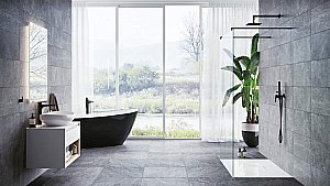 Душевая система Excellent Keria 2045 BL черная матовая купить в интернет-магазине сантехники Sanbest