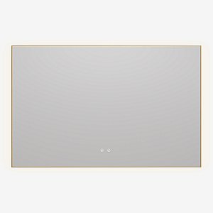 Зеркало LED Vincea VLM-4F120BG-2 120х80 брашированное золото в ванную от интернет-магазине сантехники Sanbest