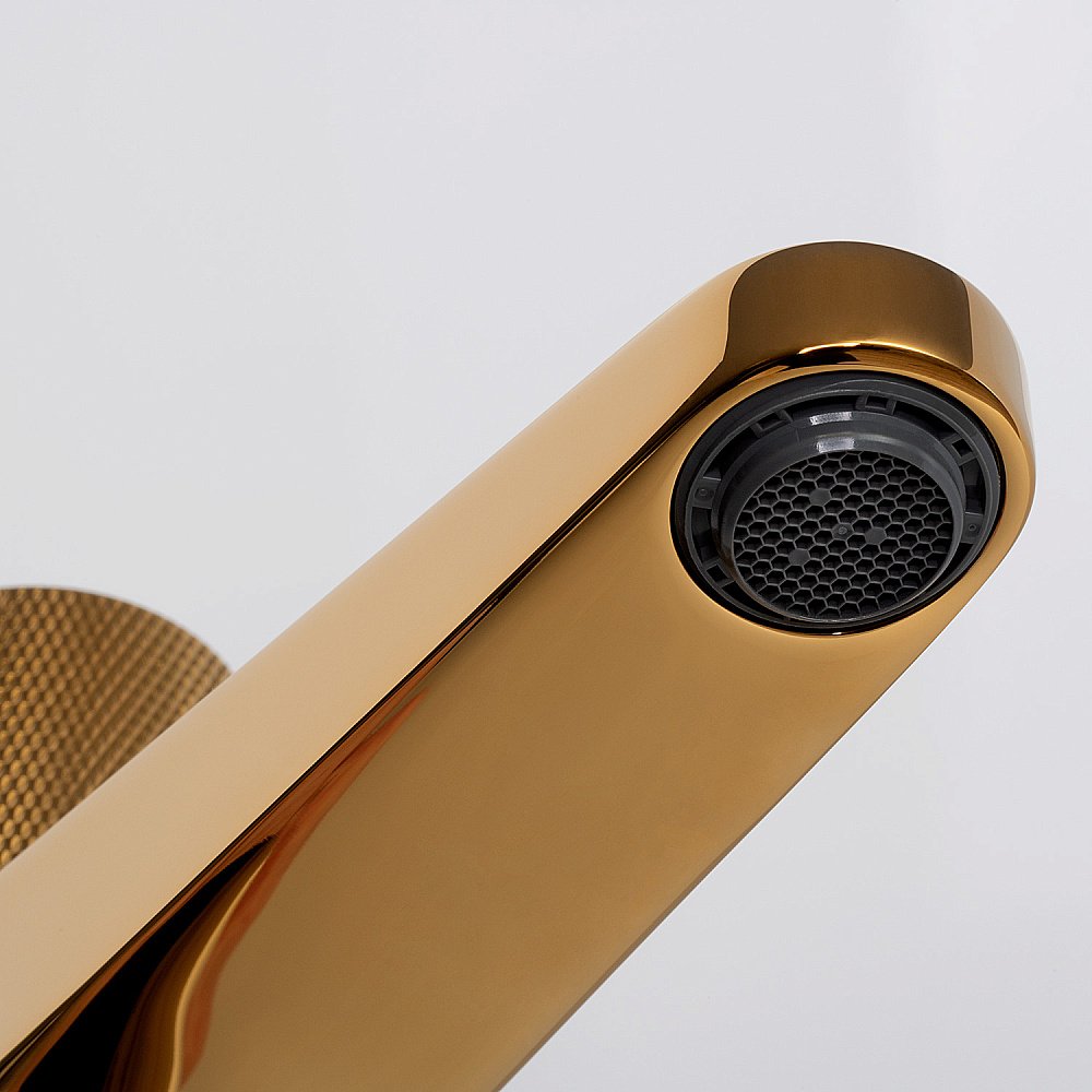 Смеситель для раковины WasserKRAFT Ems 7600 7603 золото купить в интернет-магазине сантехники Sanbest