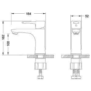 Смеситель для раковины Lemark Evitta LM0506C купить в интернет-магазине сантехники Sanbest