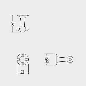 Крючок DEVON&DEVON New York NY113CR купить в интернет-магазине сантехники Sanbest