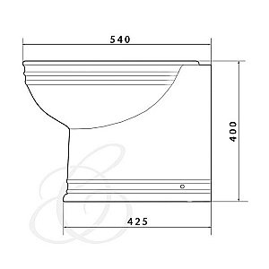 Унитаз приставной Caprigo ARMONIA 5823 купить в интернет-магазине Sanbest