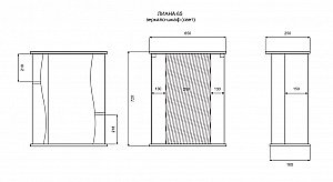 Зеркальный шкаф Misty Лиана 65 белый купить в интернет-магазине сантехники Sanbest