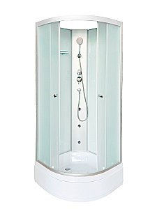 Душевая кабина DTO LM 710NGM 100х100 стекло матовое/профиль хром купить в интернет-магазине Sanbest