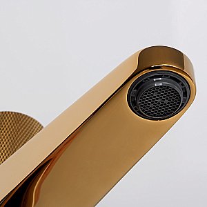 Смеситель для раковины WasserKRAFT Ems 7600 7603 золото купить в интернет-магазине сантехники Sanbest