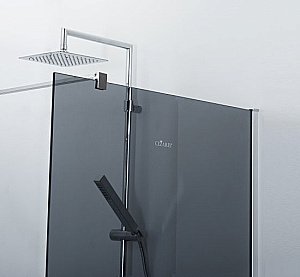 Душевое ограждение CEZARES LIBERTA-L-1-90-120-GR-Cr кронштейн 120см купить в интернет-магазине Sanbest