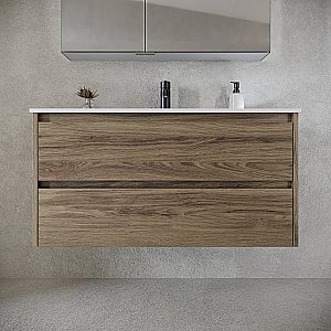 Тумба с раковиной Sancos Libra LB100ECH дуб чарльстон для ванной в интернет-магазине Sanbest