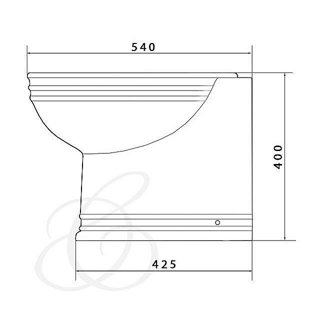 Унитаз приставной Caprigo ARMONIA 5823 купить в интернет-магазине Sanbest