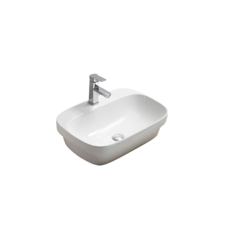 Раковина накладная CeramaLux N 50 78597 белая купить в интернет-магазине Sanbest