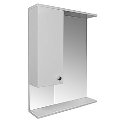 Зеркало со шкафом Loranto Моника CS00047789 60 белое, левостороннее купить в интернет-магазине сантехники Sanbest