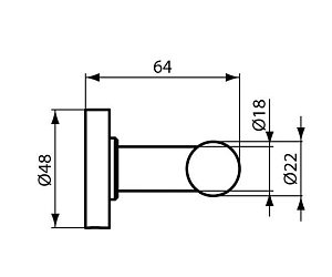 Крючок Ideal Standard IOM A9116AA купить в интернет-магазине сантехники Sanbest