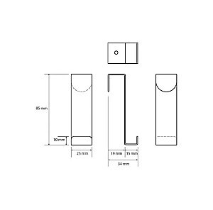 Крючок Bemeta Neo 101106155 матовый хром купить в интернет-магазине сантехники Sanbest