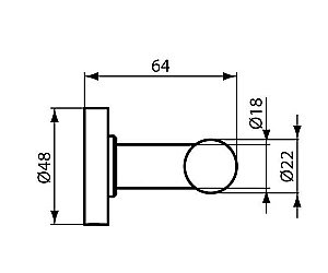 Крючок Ideal Standard IOM A9116AA купить в интернет-магазине сантехники Sanbest