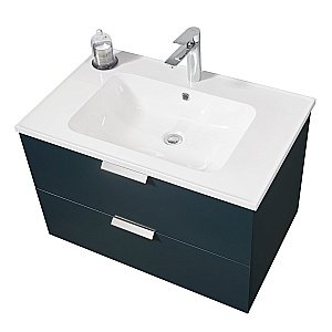 Тумба с раковиной Orans BC-0901 80 Matt Ocean Blue для ванной в интернет-магазине Sanbest