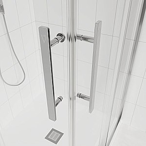 Душевой уголок Veconi Evo E3-CH-11090-01-C9 110х90 стекло прозрачное/профиль хром купить в интернет-магазине Sanbest