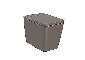 Унитаз приставной Roca Inspira Square Rimless 347537660 безободковый, кофейный купить в интернет-магазине Sanbest