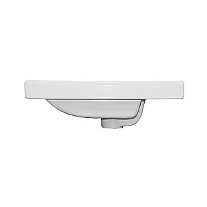 Тумба с раковиной подвесная Loranto KANTRI 45 раковина Фостер 45, белый глянец для ванной в интернет-магазине Sanbest