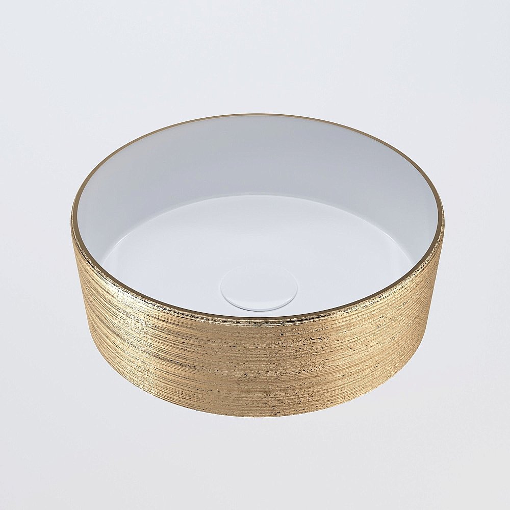 Раковина Grossman Color GR-5010GW золотой-белый купить в интернет-магазине Sanbest