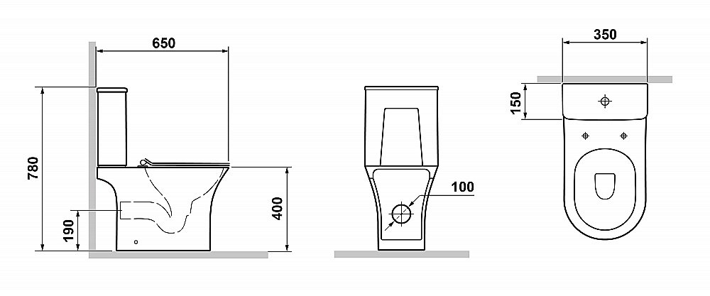 Унитаз напольный Laguraty 1217A безободковый, с крышкой микролифт, с бачком купить в интернет-магазине Sanbest