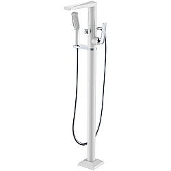 Смеситель для ванны Boheme Venturo 379-W белый/хром купить в интернет-магазине сантехники Sanbest