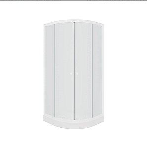 Душевой уголок Parly ZF81 80х80 стекло матовое/профиль белый купить в интернет-магазине Sanbest