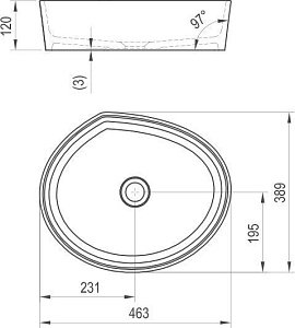 Раковина Ravak Moon 3 460 купить в интернет-магазине Sanbest