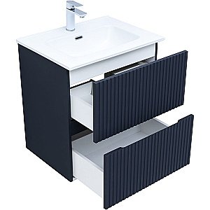 Тумба с раковиной Aquanet Джейн 60 313300 маренго для ванной в интернет-магазине Sanbest