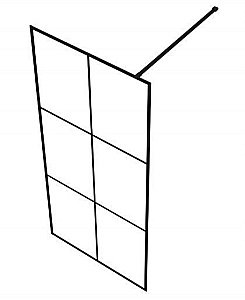 Душевое ограждение Bravat BLACKLINE BG090.5413B 90 купить в интернет-магазине Sanbest