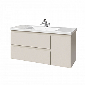 Тумба с раковиной Caprigo Forte 120 два ящика, одна дверь слева, цвет на выбор для ванной в интернет-магазине Sanbest