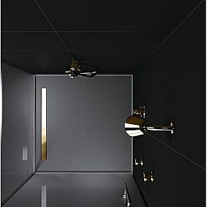 Душевой лоток боковой Berges В1 Keramik 60 092117 золото купить в интернет-магазине Sanbest