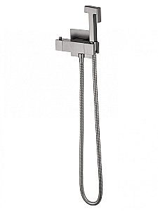 Смеситель с гигиеническим душем и термостатом встраиваемый WONZON & WOGHAND, Темный графит (WW-88819903-BGM) купить в интернет-магазине сантехники Sanbest