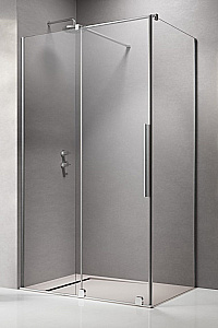 Душевой уголок Radaway Furo KDJ 130x80 L стекло прозрачное/профиль хром купить в интернет-магазине Sanbest