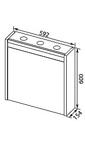 Зеркальный шкаф Aquanet Лайн 60 купить в интернет-магазине сантехники Sanbest