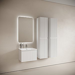 Тумба с раковиной Sancos CODE CD60W/CN13001 60 белая для ванной в интернет-магазине Sanbest