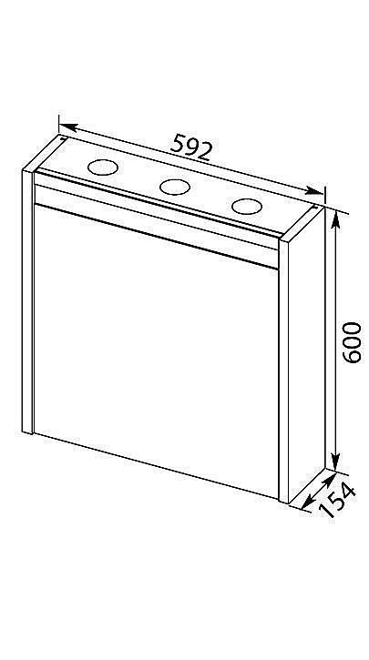 Зеркальный шкаф Aquanet Лайн 60 купить в интернет-магазине сантехники Sanbest