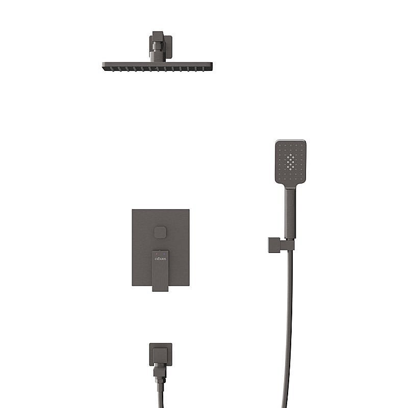 Душевая система Cezares SLIDER SLIDER-VDSET-GM черная матовая купить в интернет-магазине сантехники Sanbest