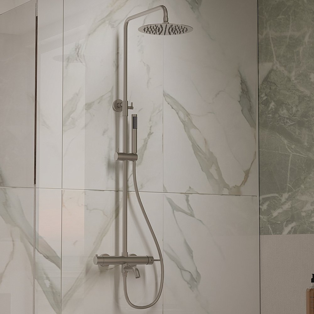 Душевая система Vincea Villa VSFS-1VL1BN брашированный никель купить в интернет-магазине сантехники Sanbest