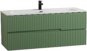 Тумба с раковиной Cezares DUET-N 120 DUET-N-1200-2C-SO-PS-P фисташковый софт для ванной в интернет-магазине Sanbest
