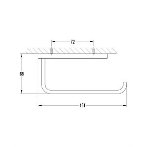Держатель туалетной бумаги OMNIRES DARLING DA70510BL купить в интернет-магазине сантехники Sanbest
