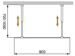 Душевое ограждение Cezares Liberta L-2-90 бронзовый/профиль хром купить в интернет-магазине Sanbest