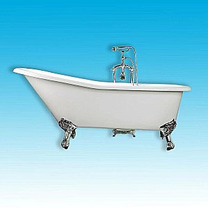 Ванна чугунная Elegansa Schale 170х75 Н0000012A белая/ножки хром купить в интернет-магазине Sanbest